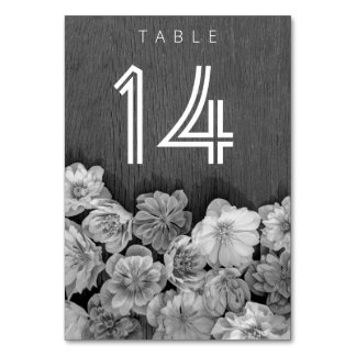 B & W Garden Hellebore-Tischkarte Tischnummer