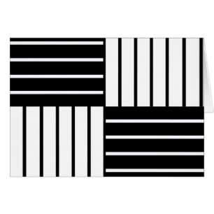 B&W gestreifte Quadrate