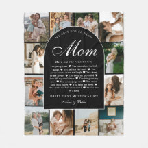 B & W Gründe, warum wir dich lieben Mama Foto-Gitt