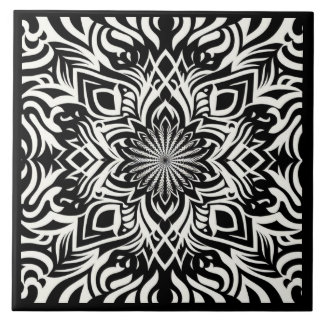 B&W Harmony (mit Grenze) Fliese