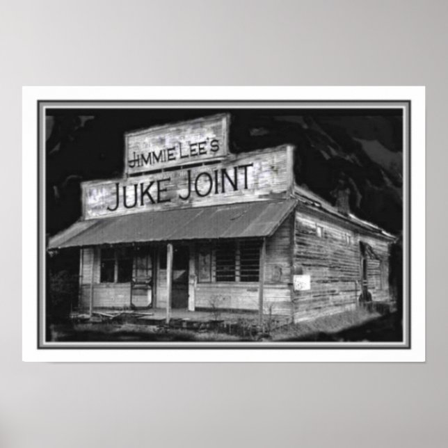 B&W Juke Joint Poster 13 x 19 (Vorne)