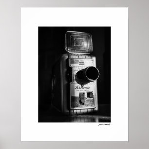 B&W Kodak Brownie 8mm Filmplakat Poster