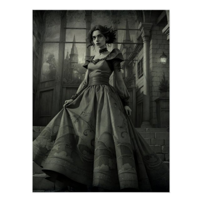 B&W Lady Poster (Vorderseite)