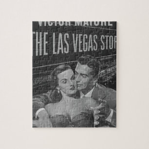 B&W Las Vegas Plakat Puzzle