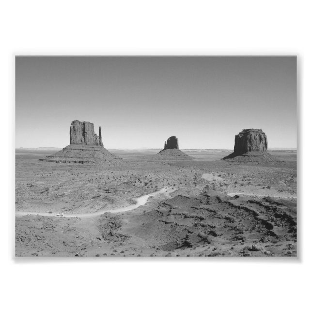 B&W Monument Valle 3 Fotodruck (Vorne)