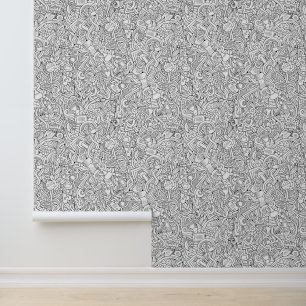 B&W-Muster Tapete