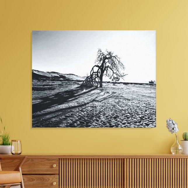 B+W Namib Wüstenbaum Leinwanddruck (Insitu (Wohnzimmer))