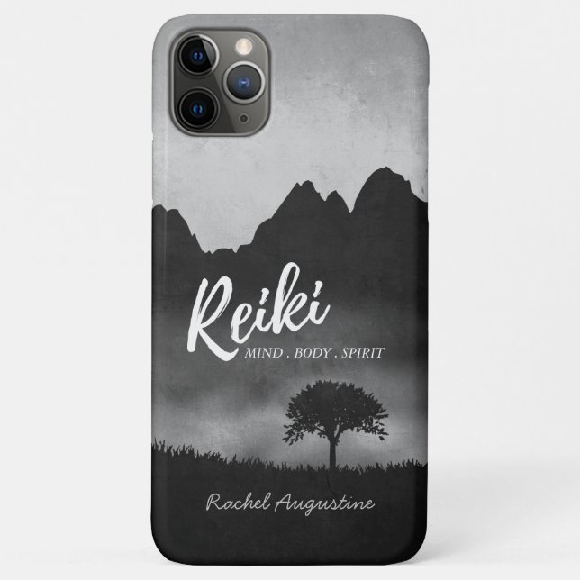 B&W Natural Reiki Master Yoga Mediation Lehrer Case-Mate iPhone Hülle (Rückseite)