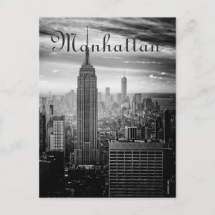 B&W New York City Postkarte