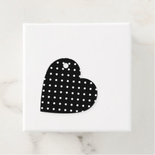 B&W Punkte Geschenkanhänger
