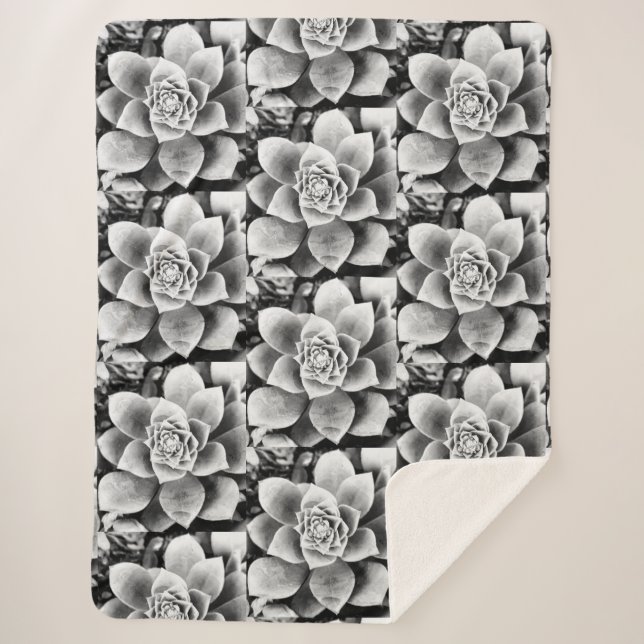 B&W Sukkulturelles Design Kleiner Sherpa Blanket Sherpadecke (Vorderseite)