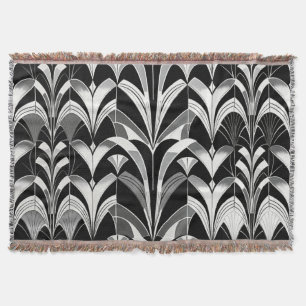 B&W Throw Blanket Decke