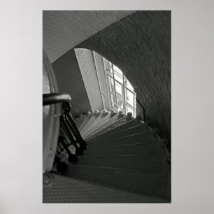 B&W Treppe Poster