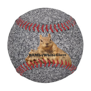B/W Tweed HAMbyWhiteGlove Eichhörnchen-Logo - Base Baseball