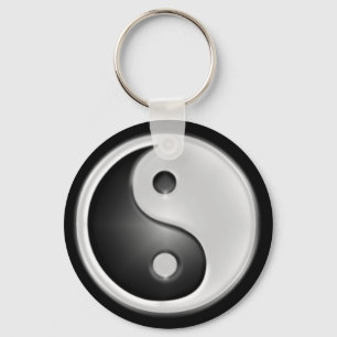 B&W Yin&Yang Schlüsselanhänger