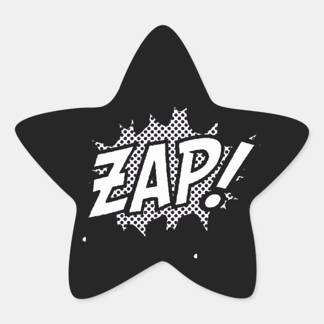 B&Wzappower Stern-Aufkleber (Vorderseite)