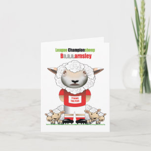 Ba,a,a,arnsley (Barnsley) Lustige Fussballkarte Karte