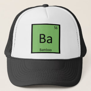 Ba - Bambus Chemie Periodensystem Symbol Truckerkappe