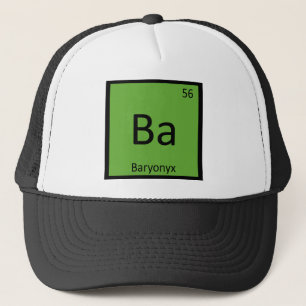 Ba - Baryonyx Dinosaur Chemie Periodensystem Truckerkappe