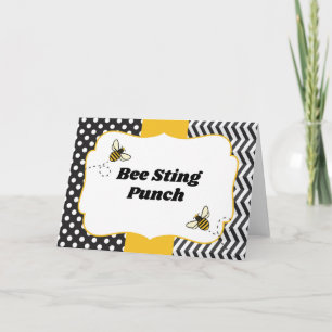 Ba-Bee Babyduschdekor-Zeichen Einladung