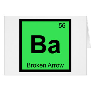 Ba - Broken Arrow Oklahoma Chemie-Symbol