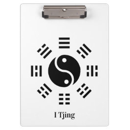 Ba Gua, acht Trigramm, Yin Yang anpassbar Klemmbrett