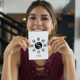 Ba Gua, acht Trigramm, Yin Yang anpassbar Postkarte