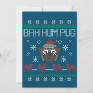 Ba Ham Mops Pugly Christmas Ugly Weihnachtssüßer Einladung