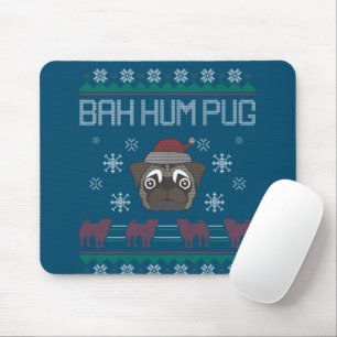 Ba Ham Mops Pugly Christmas Ugly Weihnachtssüßer Mousepad