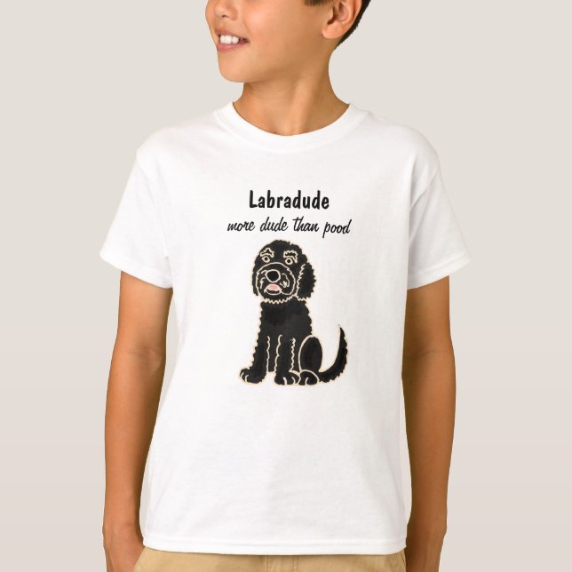 BA- Labradoodle Cartoon T - Shirt (Vorderseite)