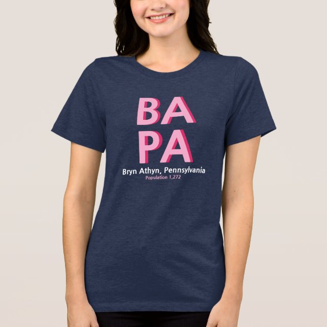 BA PA T-Shirt Tri-Blend Shirt (Vorderseite)