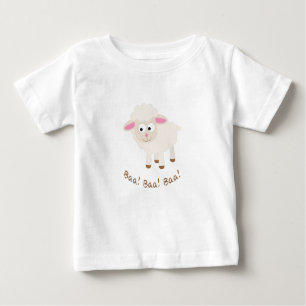 Baa! Baa! Baa! Niedlich Little Lamb Baby T-shirt
