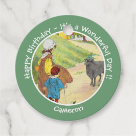 Baa, Baa, Black Sheep Geburtstagsparty Collection Geschenkanhänger