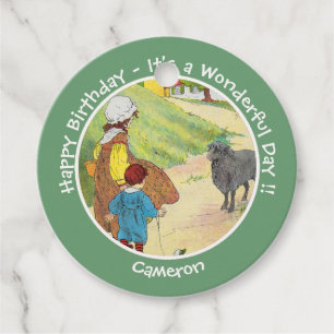 Baa, Baa, Black Sheep Geburtstagsparty Collection Geschenkanhänger