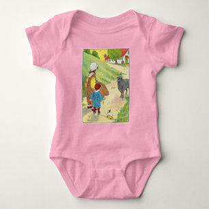 Baa, Baa, Black Sheep, Mother Gänse Kinderzimmer R Baby Strampler