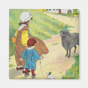 Baa, Baa, Black Sheep, Mother Gänse Kinderzimmer R Magnet