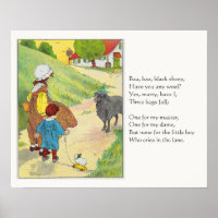 Baa, Baa, Black Sheep, Mother Gänse Kinderzimmer R