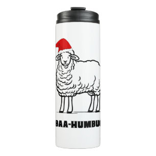 Baa-Humbug Christmas-Sheep Funny Niedlicher Bauer Thermosbecher