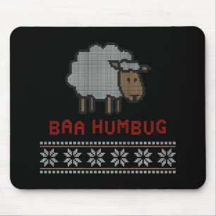 Baa Humbug Christmas Sheep Mousepad