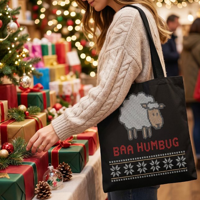Baa Humbug Christmas Sheep | Ugy Sweater Style (Von Creator hochgeladen)