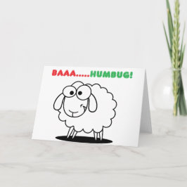 Baa...Humbug! Feiertagskarte