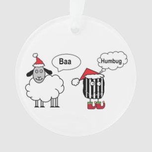 Baa Humbug Funny Festival Ornament