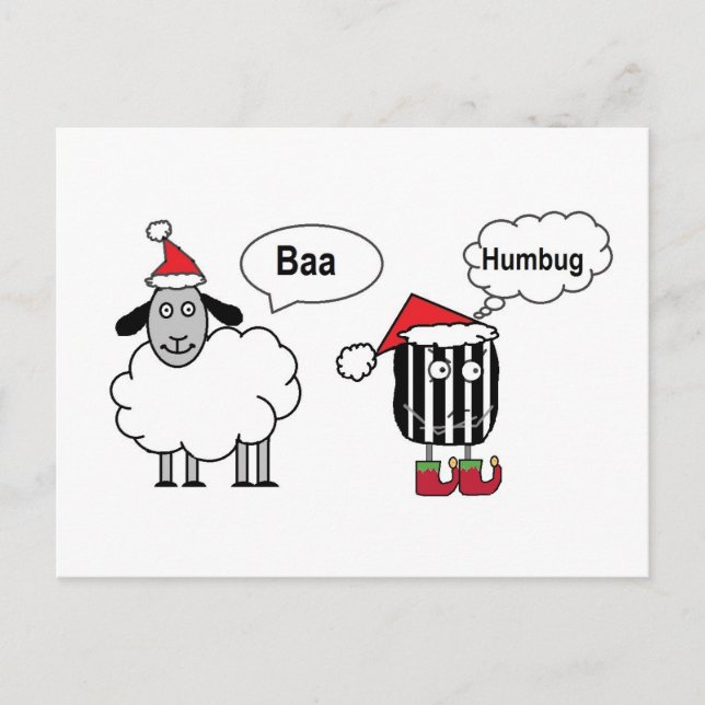 Baa Humbug Postcard Postkarte (Vorderseite)