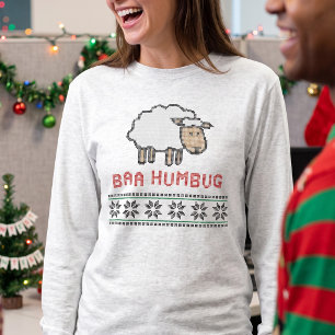 Baa Humbug - Scrooge-Witz-Weihnachts-Hässlicher-Pu T-Shirt