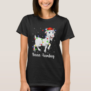 Baa Humbug Weihnachtsbeleuchtung Weihnachtsmann Ko T-Shirt