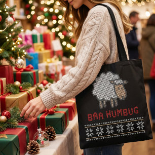 Baa Humbug Weihnachtsschaf hässlicher Pullover-S