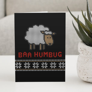 Baa Humbug Weihnachtsschaf Karte