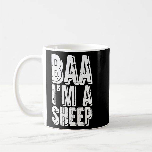 Baa I bin ein Bauer Schafskleider Kaffeetasse (Links)