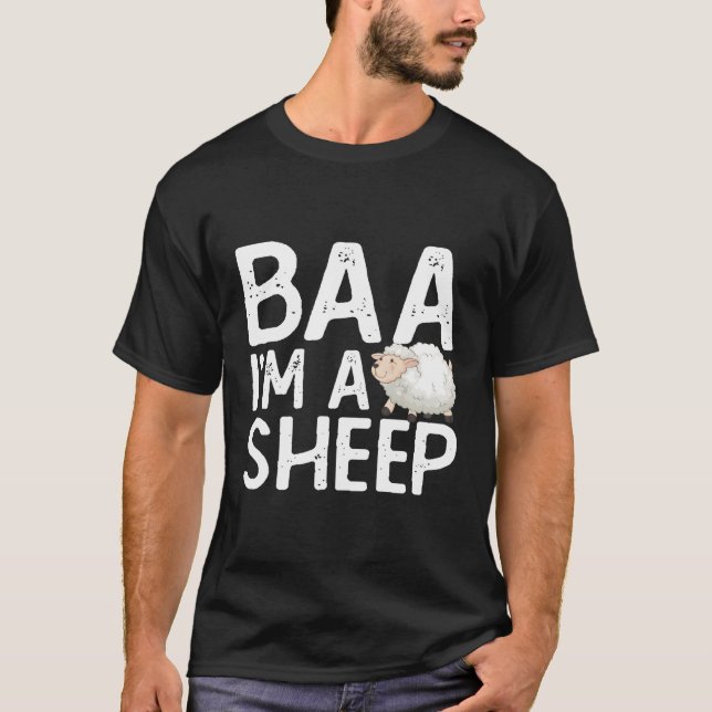 Baa I bin ein Schafzuchtbetrieb T-Shirt (Vorderseite)