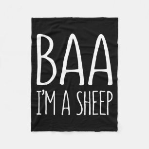 Baa Im A Sheep Shirt Männer Frauen Kinder Schaf Ko Fleecedecke